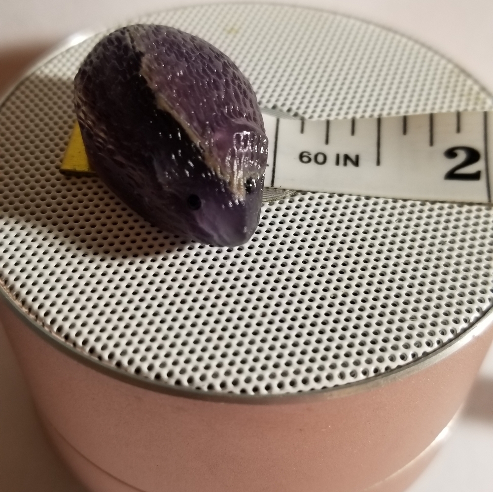 Adorable Striped Hedgehog fluorite quartz crystal